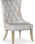 Castella - Tufted Dining Chair - Beige / Light Brown
