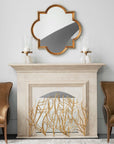 Gold Branches - Decorative Fireplace Screen - Gold