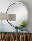 Granada - Round Mirror - White