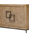 Paltrow - Burl 2 Door Cabinet - Woodtone