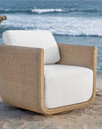 Santorini - Outdoor Swivel Lounge Chair - Brown