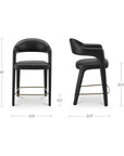 Martens - Counter Stool Leather - Black