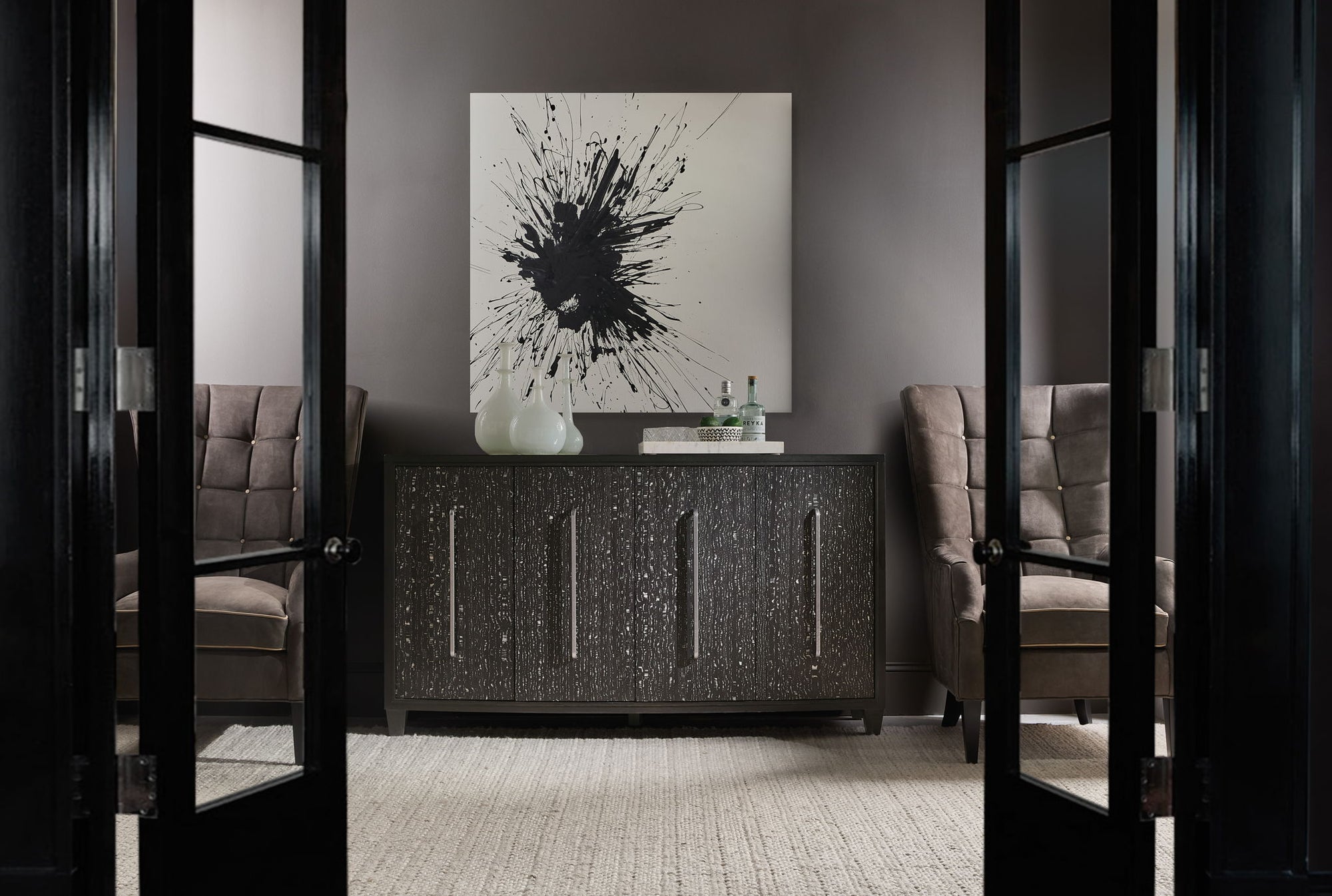 Melange - Midnight Credenza - Black