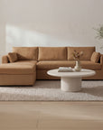 Burrow - Sleeper Sectional With Left Storage Chaise - Ginger