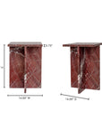 Blair - Accent Table - Rosso