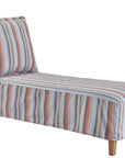 Garland - Outdoor Slipcover Chaise, Special Order - Light Blue / Pink