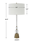 Annily - Crystal Table Lamp - Brass
