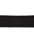 Burrow - Sleeper Sectional With Right Storage Chaise - Black