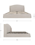Weston - Queen Storage Bed - Cream