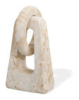 Continuum Stone - Indoor-Outdoor Sculpture - Brown / White