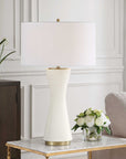 Ridgeline - Matte White Table Lamp - White