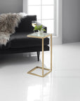 Melange - Holmes C-Shaped Accent Table - Gold