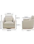 Linden - Swivel Chair - Soft Beige