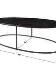 Coreene - Oval Coffee Table - Black