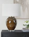 Rye - Glazed Table Lamp - Brown