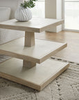 Cascade - 3-Shelve End Table - Light Brown