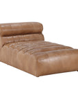 Ramsay - Leather Chaise - Tan