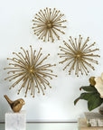 Aga - Gold Metal Wall Decor (Set of 3)