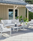 Coastal Living Outdoor - Tybee Loveseat - Pearl Silver