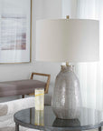 Monacan - Textured Table Lamp - Gray