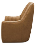 Bowie - Swivel Chair Leather - Tan