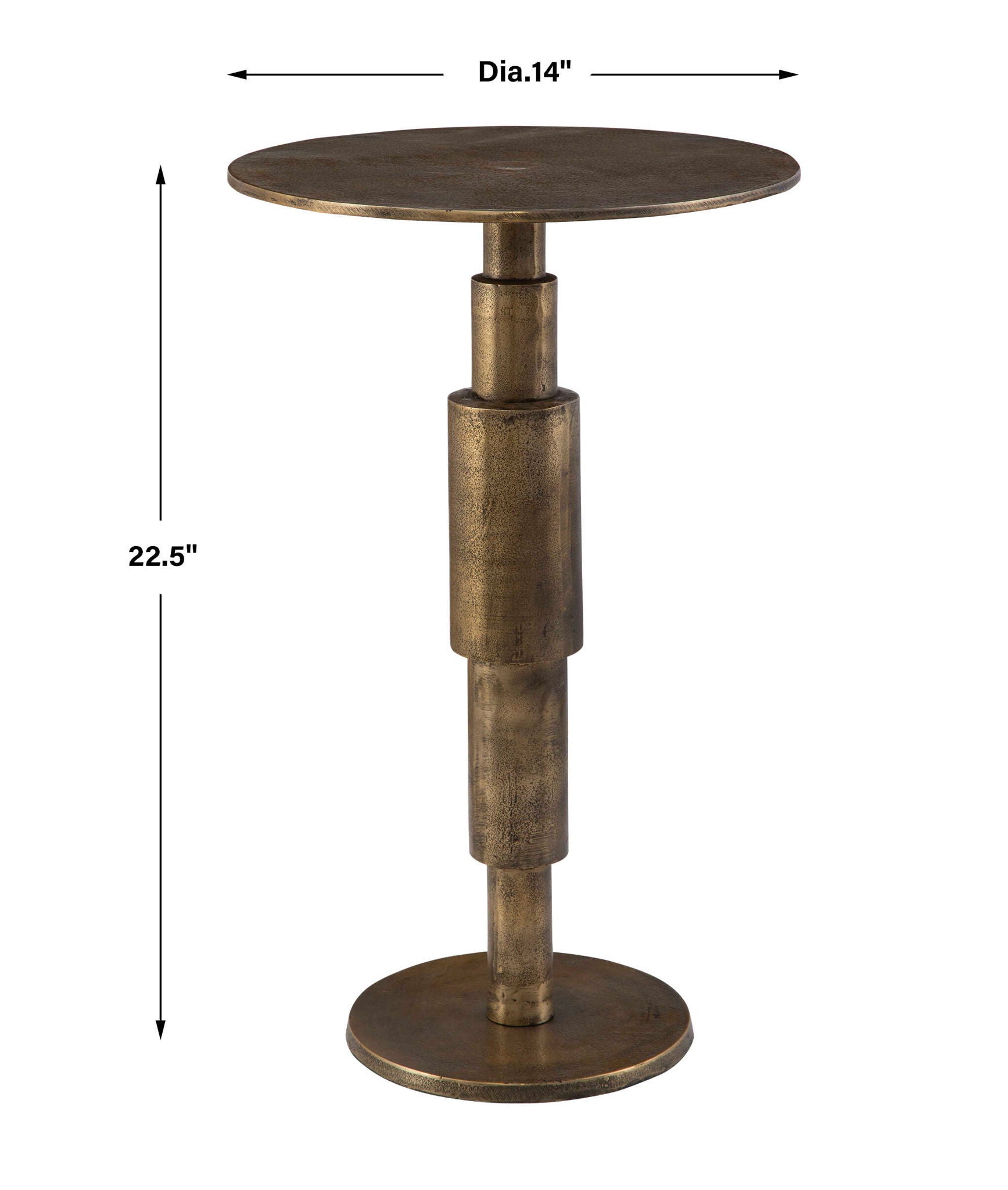 Descend - Accent Table - Gold