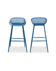 Piazza - Outdoor Barstool (Set of 2) - Blue