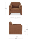 Leo - Chair - Light Brown