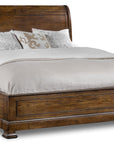 Archivist - Sleigh Bed With Low Footboard