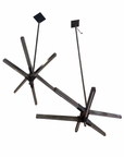 Modern Black Starburst Chandelier
