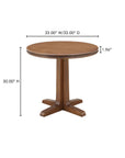 Charles - Cafe Table - Dark Brown