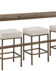 Montclair - Brindle Console With 3 Stools - Light Brown / Beige
