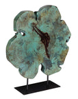 Bahati Wood - Sculpture - Blue