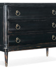 Charleston - Three Drawer Chest - Armoire Base - Black