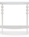 Melange - On The Bright Side Demilune Console - White