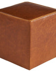 Gemma - Square Ottoman, Special Order - Light Brown