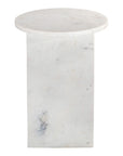 Grace - Marble Accent Table - White