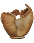 Arbor - Crest Indoor-Outdoor Teak Bowl - Woodtone
