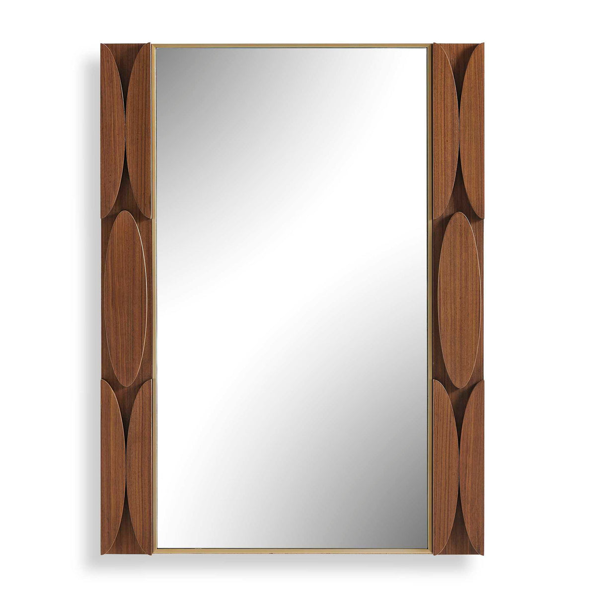 Macario - Mid-Century Wood Mirror - Woodtone