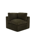 Cates - Corner Chair - Dark Green