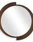 Reverse - Round Mirror - Dark Brown