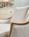Archives - Raffia Three-Drawer Chest - Beige