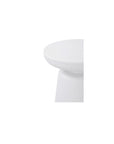 Ruth - Outdoor Side Table - White / Light Brown
