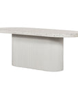 Lyon - Outdoor Cement Dining Table - Pearl Silver
