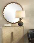 Cerrito - Round Mirror - Antique Brass