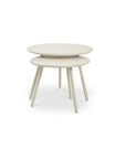 Kari - Outdoor Nesting Coffee Table - Cream / White