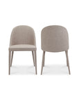 Burton - Fabric Dining Chair (Set of 2) - Light Gray