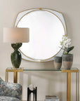 Estella - Round Mirror - Gold / White