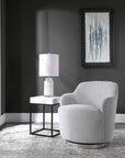 Hobart - Casual Swivel Chair - Gray