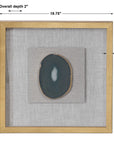 Keeva - Agate Stone Shadow Box - Gold